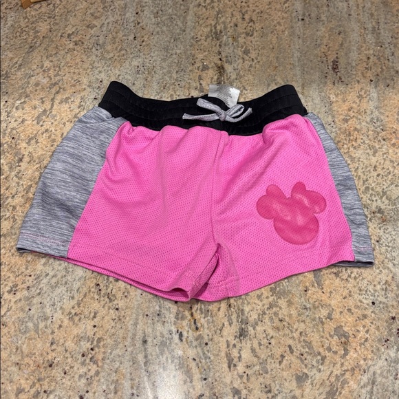 Disney Pink and Black Kids Shorts. They are a kids size 3 - Picture 3 of 7